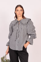 Camisa Naj (cuadros negros con blanco)