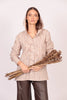Beo shirt (beige and white stripes)