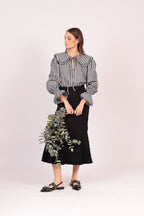 Camisa Naj (cuadros negros con blanco)