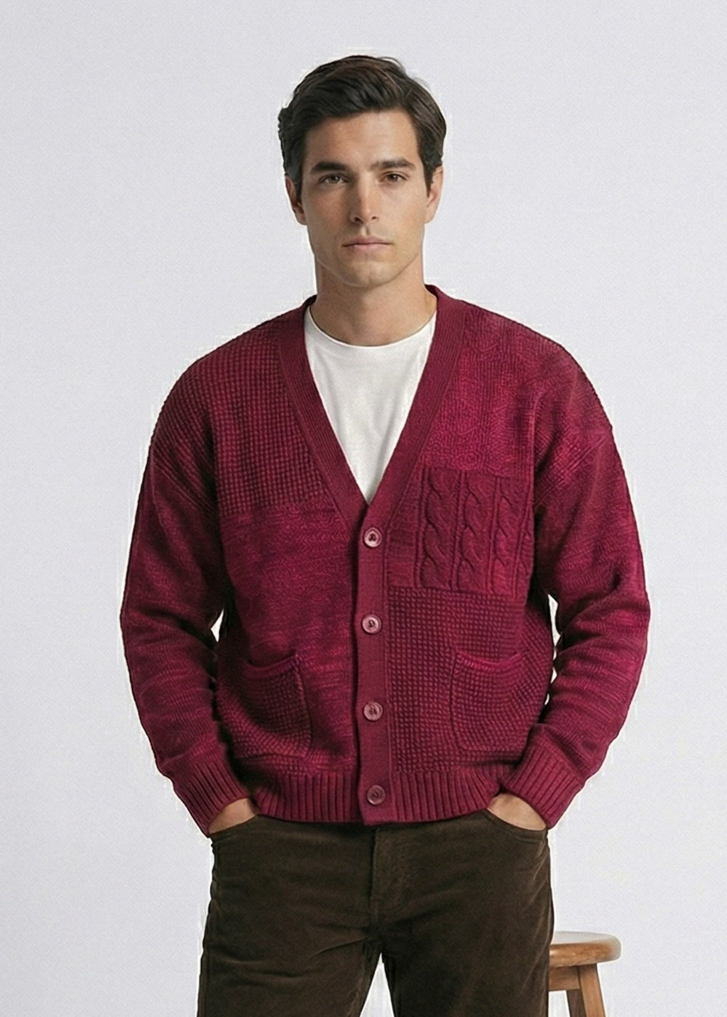 Cardigan Revo (Burgundy)