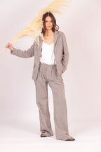 Pantalón Elus (Rayas cafés con blanco)