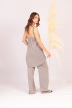 Top Ziv (rayas cafés con blanco)