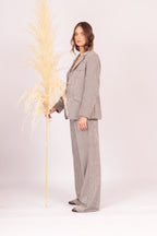 Blazer Vivus (Rayas cafés con blancas)