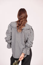 Camisa Naj (cuadros negros con blanco)