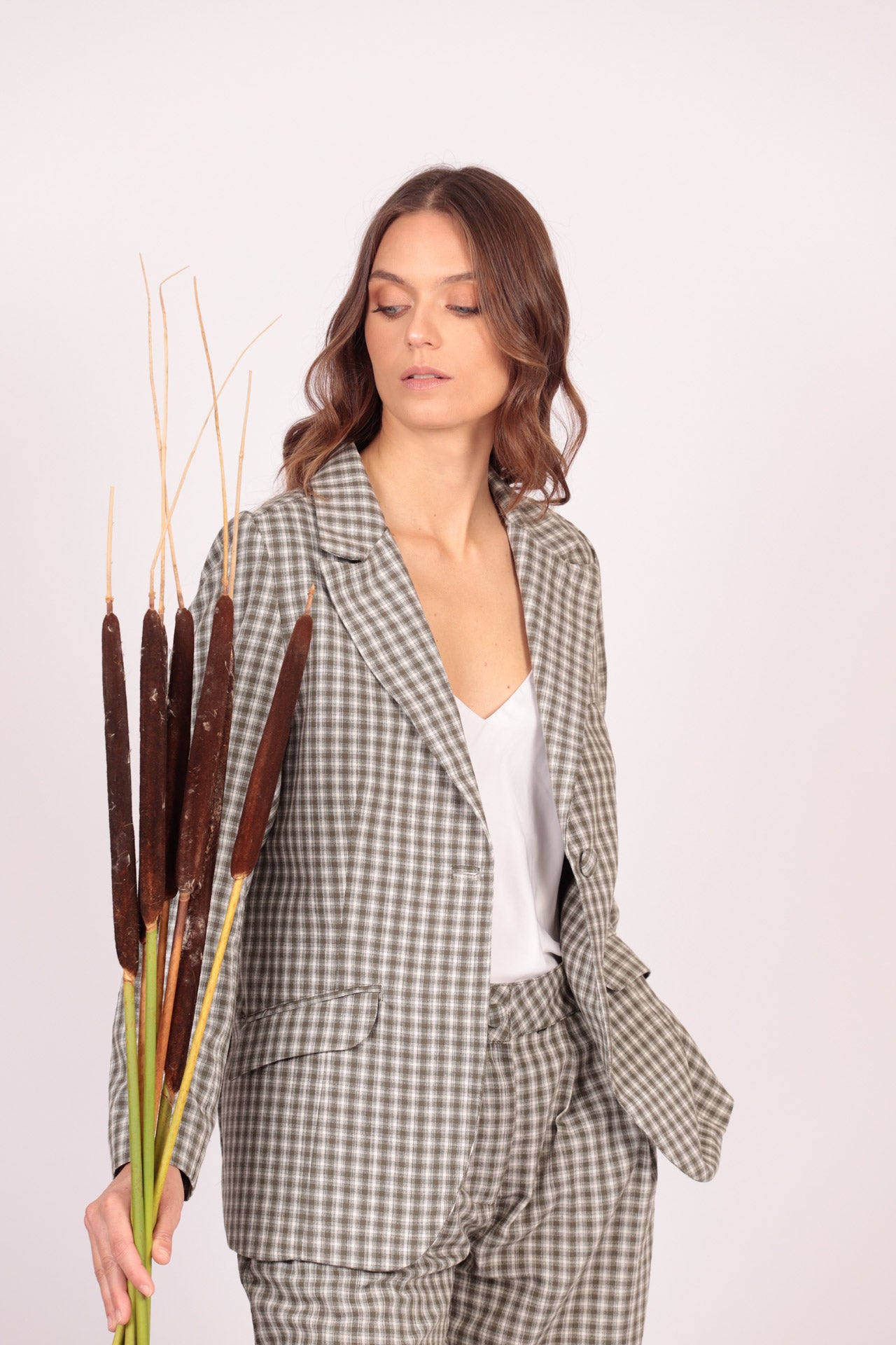 Blazer Vivus (Cuadros verdes con blanco)