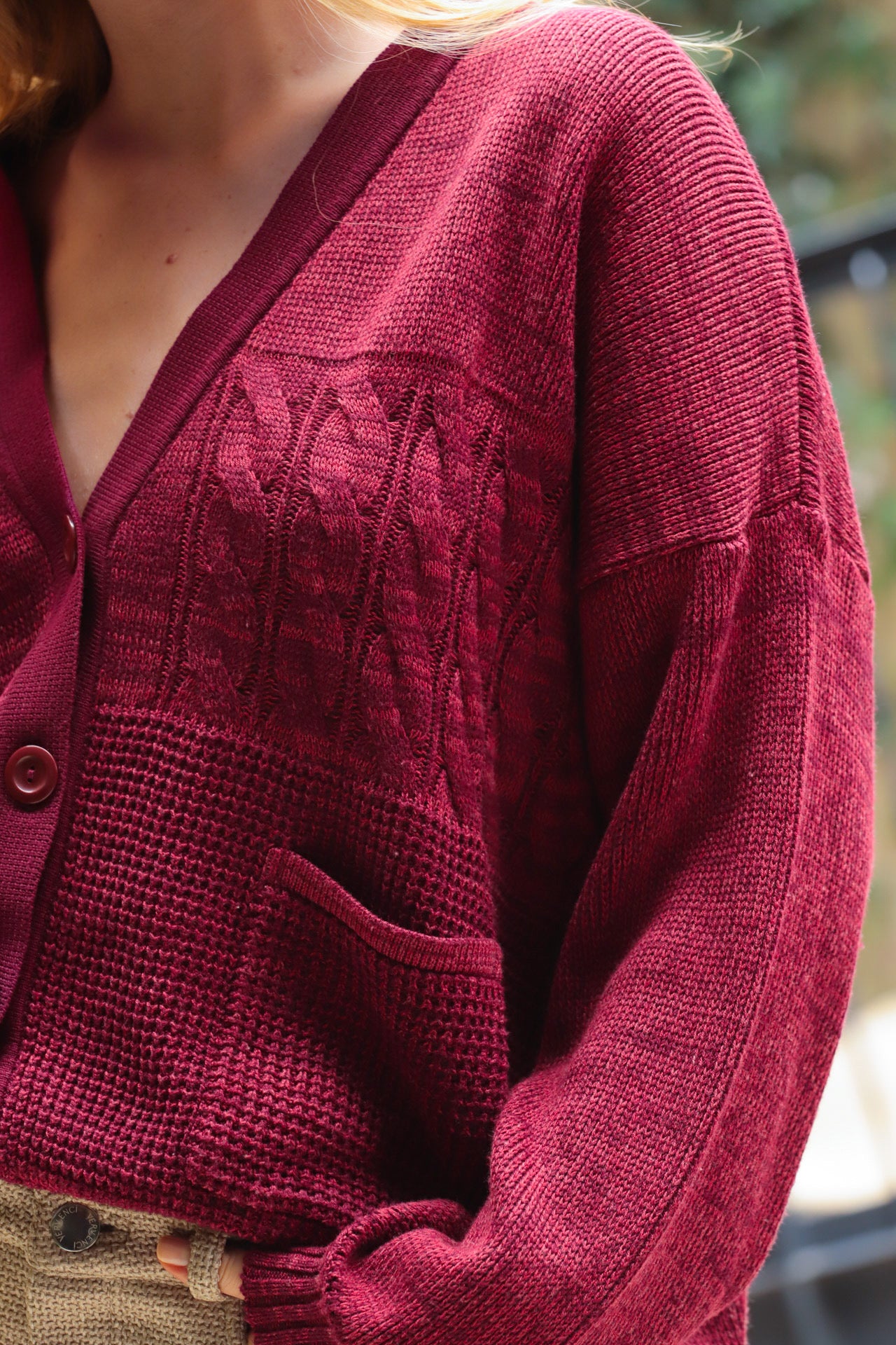 Cardigan Revo (Vinotinto)