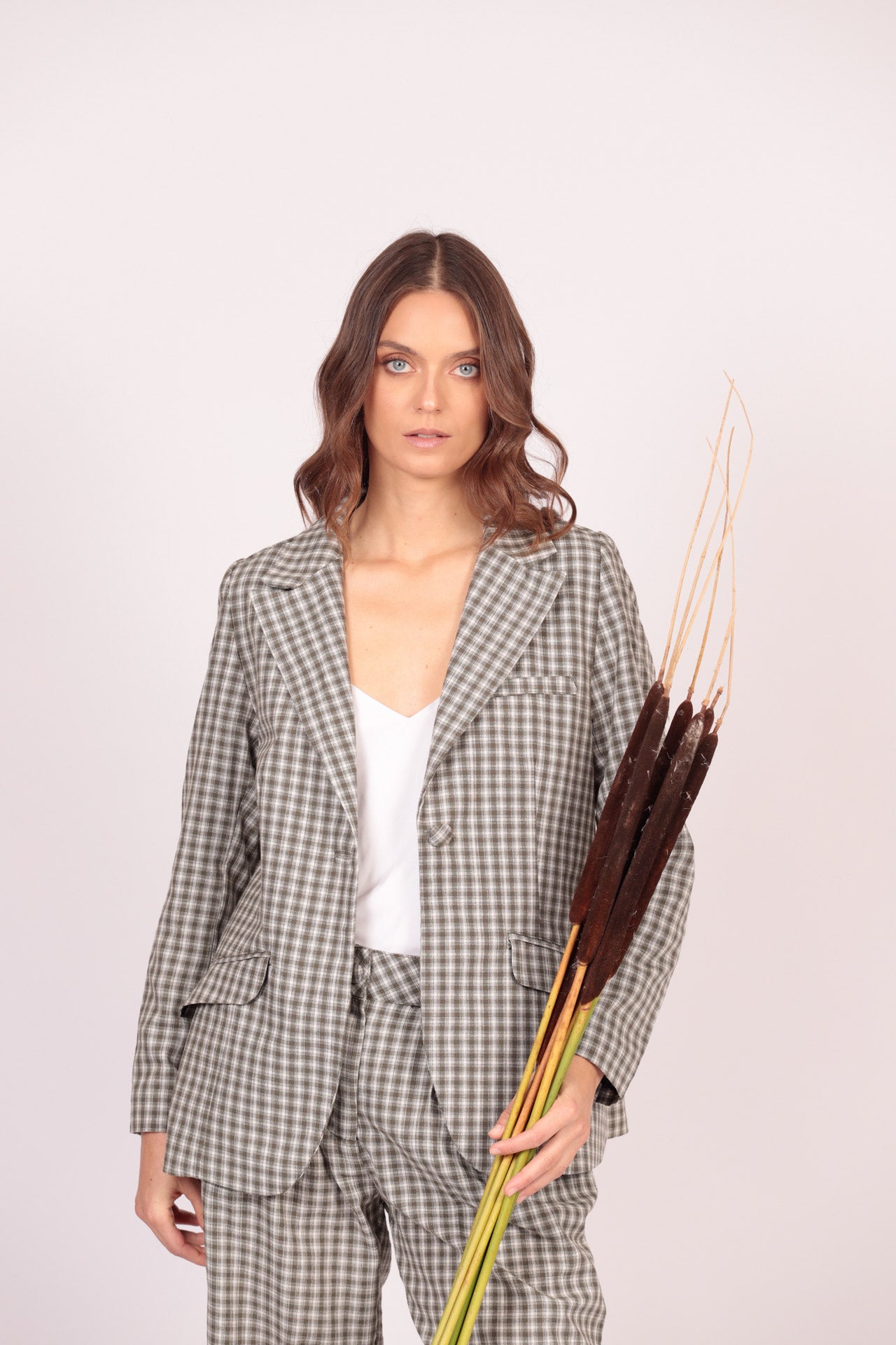 Blazer Vivus (Cuadros verdes con blanco)