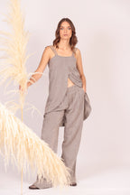 Top Ziv (rayas cafés con blanco)