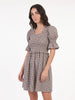 Vestido Noi (cuadros cafes con blanco)