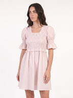 Vestido Noi (rayas rosadas con blanco)