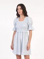 Vestido Noi (rayas azules con blanco)