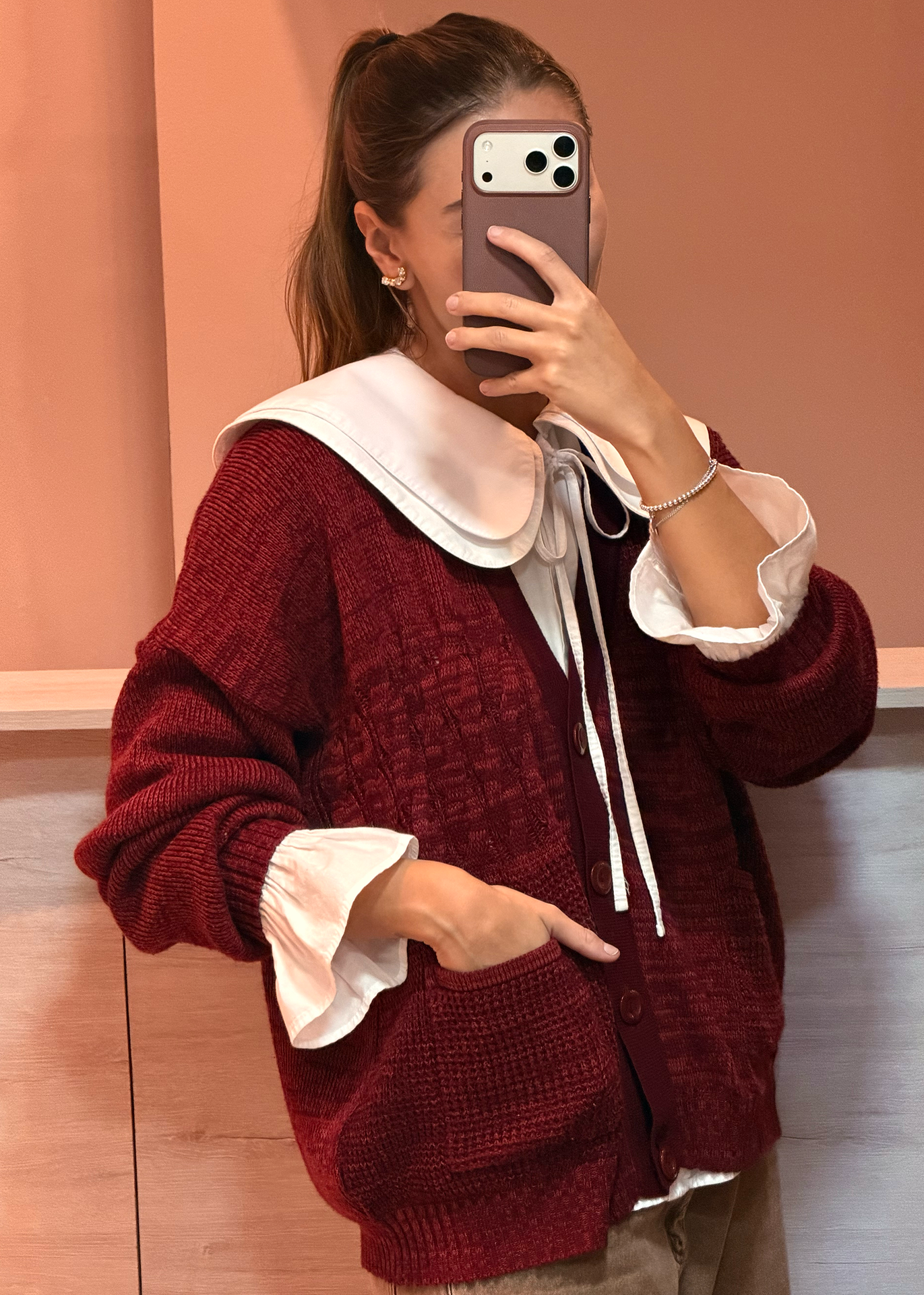 Cardigan Revo (Vinotinto)
