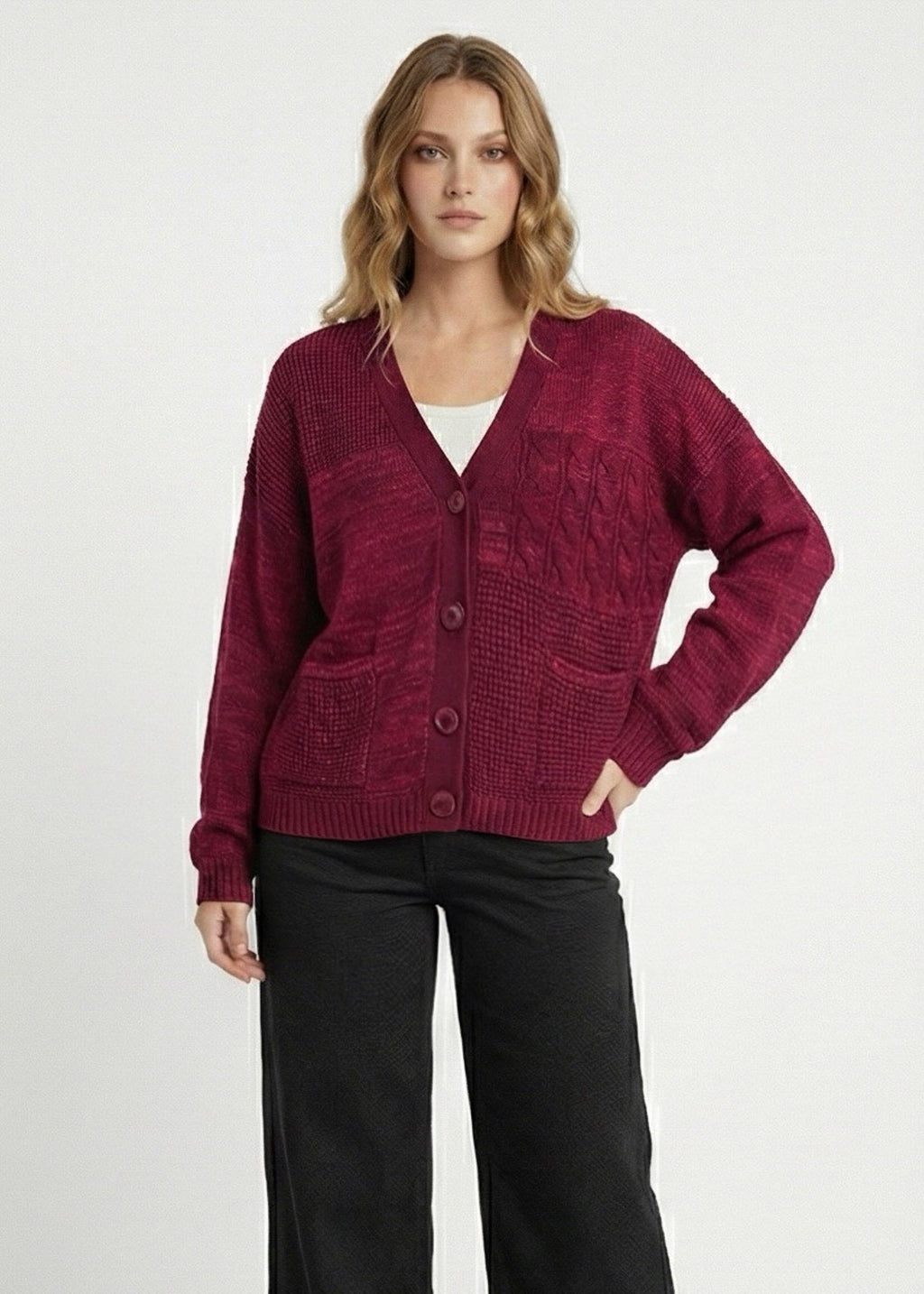 Cardigan Revo (Burgundy)