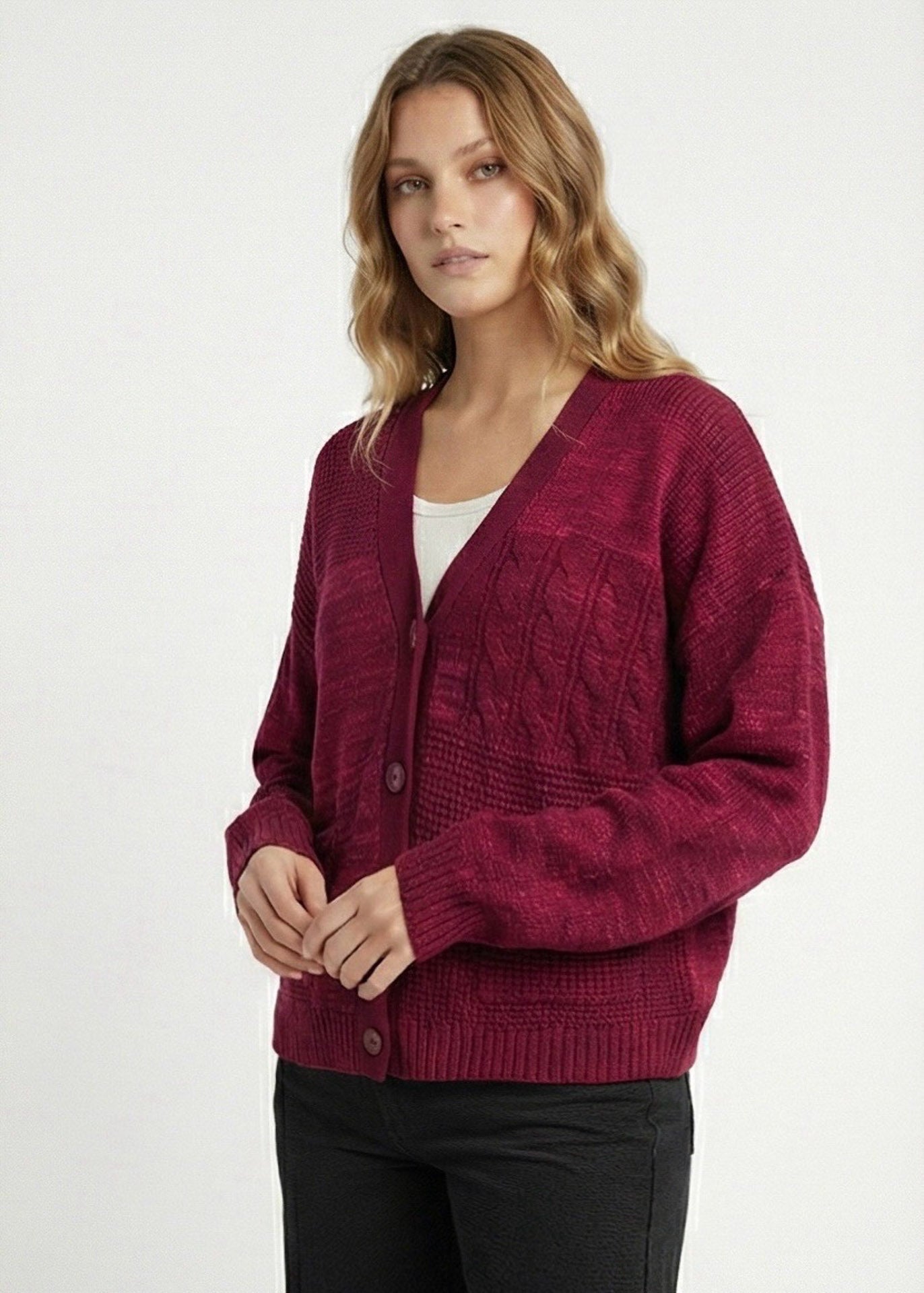 Cardigan Revo (Vinotinto)