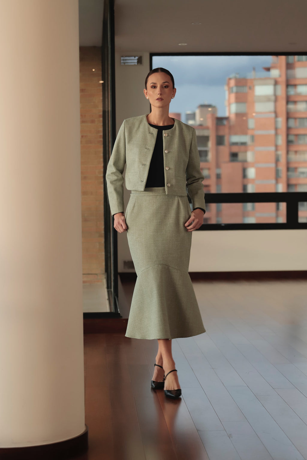 Falda Samar (Pistacho)