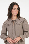 Camisa Naj (cuadros cafés con blanco)